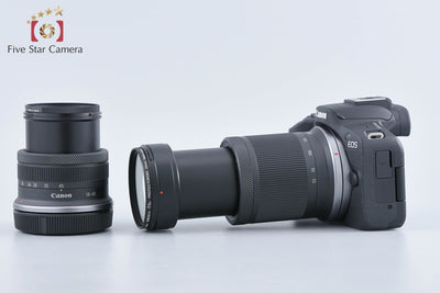 【中古】Canon キヤノン EOS R50 ダブルズームキット ブラック シャッター回数僅少 元箱付き