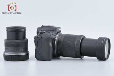 【中古】Canon キヤノン EOS R50 ダブルズームキット ブラック シャッター回数僅少 元箱付き