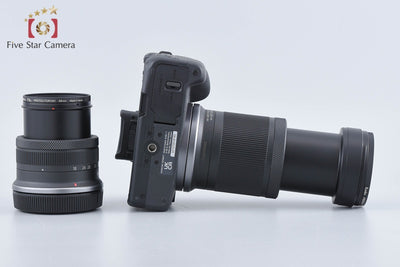 【中古】Canon キヤノン EOS R50 ダブルズームキット ブラック シャッター回数僅少 元箱付き