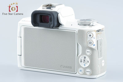 【中古】Canon キヤノン EOS Kiss M2 ダブルズームレンズキット ホワイト