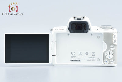 【中古】Canon キヤノン EOS Kiss M2 ダブルズームレンズキット ホワイト