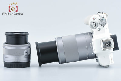 【中古】Canon キヤノン EOS Kiss M2 ダブルズームレンズキット ホワイト