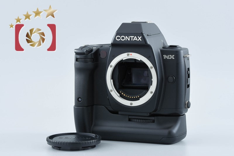 【中古】CONTAX コンタックス NX フィルム一眼レフカメラ + P-10 バッテリーホルダー + D-11 データバック