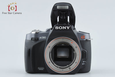 【中古】SONY ソニー α380 DSLR-A380 ダブルズームレンズキット シャッター回数僅少