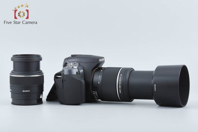 【中古】SONY ソニー α380 DSLR-A380 ダブルズームレンズキット シャッター回数僅少