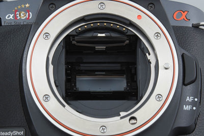 【中古】SONY ソニー α380 DSLR-A380 ダブルズームレンズキット シャッター回数僅少