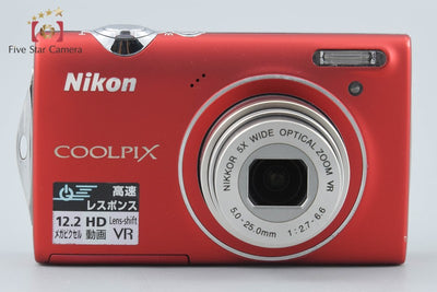 【中古】Nikon ニコン COOLPIX S5100 クリアレッド コンパクトデジタルカメラ