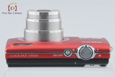 【中古】Nikon ニコン COOLPIX S5100 クリアレッド コンパクトデジタルカメラ