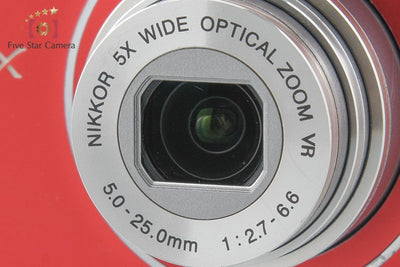【中古】Nikon ニコン COOLPIX S5100 クリアレッド コンパクトデジタルカメラ