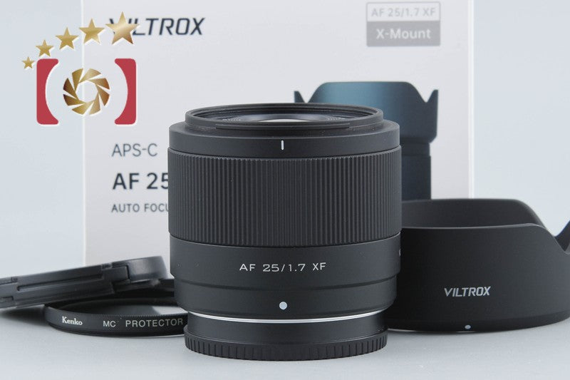 【中古】VILTROX ビルトロックス AF 25mm f/1.7 STM ASPH ED IF 富士フイルムXマウント用 元箱付き