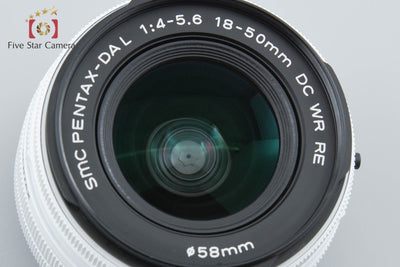 【中古】PENTAX ペンタックス SMC DA L 18-50mm f/4-5.6 DC WR RE ホワイト