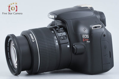 【中古】Canon キヤノン EOS Kiss X50 18-55 レンズキット ブラック シャッター回数僅少