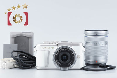 【中古】OLYMPUS オリンパス PEN E-PL9 ホワイト EZ ダブルズームキット シャッター回数僅少