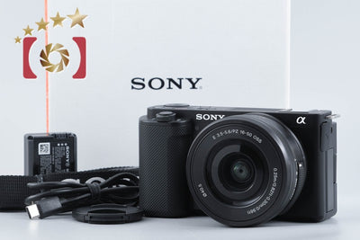 【中古】SONY ソニー α VLOGCAM ZV-E10 パワーズームレンズキット ブラック シャッター回数僅少 元箱付き