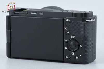【中古】SONY ソニー α VLOGCAM ZV-E10 パワーズームレンズキット ブラック シャッター回数僅少 元箱付き