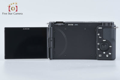 【中古】SONY ソニー α VLOGCAM ZV-E10 パワーズームレンズキット ブラック シャッター回数僅少 元箱付き