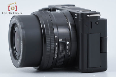 【中古】SONY ソニー α VLOGCAM ZV-E10 パワーズームレンズキット ブラック シャッター回数僅少 元箱付き