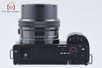 【中古】SONY ソニー α VLOGCAM ZV-E10 パワーズームレンズキット ブラック シャッター回数僅少 元箱付き