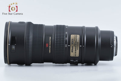 【中古】Nikon ニコン AF-S NIKKOR 70-200mm f/2.8 G ED VR