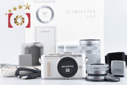 【中古】OLYMPUS オリンパス PEN E-PL8 EZ ダブルズームキット ホワイト シャッター回数僅少 元箱付き