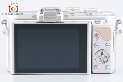 【中古】OLYMPUS オリンパス PEN E-PL8 EZ ダブルズームキット ホワイト シャッター回数僅少 元箱付き
