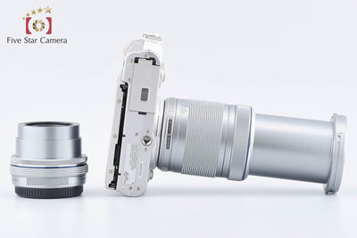 【中古】OLYMPUS オリンパス PEN E-PL8 EZ ダブルズームキット ホワイト シャッター回数僅少 元箱付き