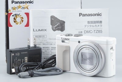 【中古】Panasonic パナソニック LUMIX DMC-TZ85 ホワイト コンパクトデジタルカメラ 元箱付き