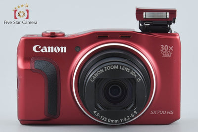 【中古】Canon キヤノン PowerShot SX700 HS レッド コンパクトデジタルカメラ