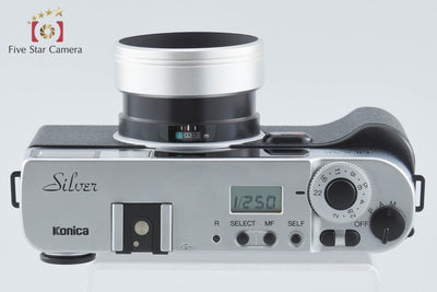 【中古】Konica コニカ HEXAR AF シルバー コンパクトフィルムカメラ 元箱付き