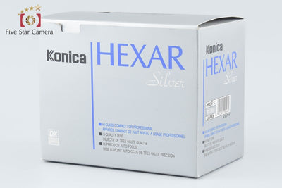 【中古】Konica コニカ HEXAR AF シルバー コンパクトフィルムカメラ 元箱付き
