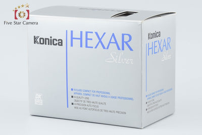【中古】Konica コニカ HEXAR AF シルバー コンパクトフィルムカメラ 元箱付き