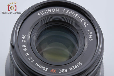 【中古】FUJIFILM 富士フイルム XF 50mm f/2 R WR ブラック