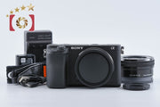 【中古】SONY ソニー α6400 ILCE-6400 ブラック パワーズームレンズキット シャッター回数僅少 多言語対応