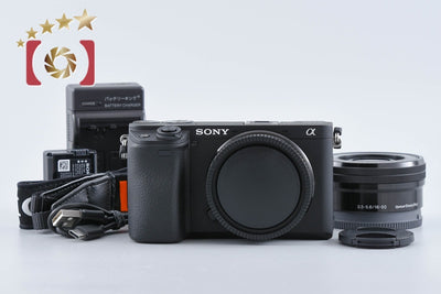 【中古】SONY ソニー α6400 ILCE-6400 ブラック パワーズームレンズキット シャッター回数僅少 多言語対応