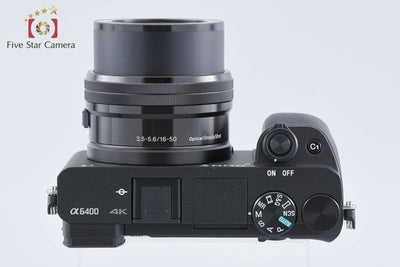 【中古】SONY ソニー α6400 ILCE-6400 ブラック パワーズームレンズキット シャッター回数僅少 多言語対応