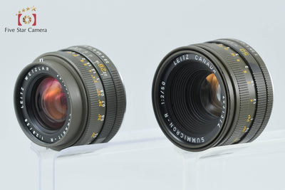 【中古】Leica ライカ R3 ELECTRONIC Safari + ELMARIT-R 28mm f/2.8 Safari 3カム + SUMMICRON-R 50mm f/2 Safari R-ONLY