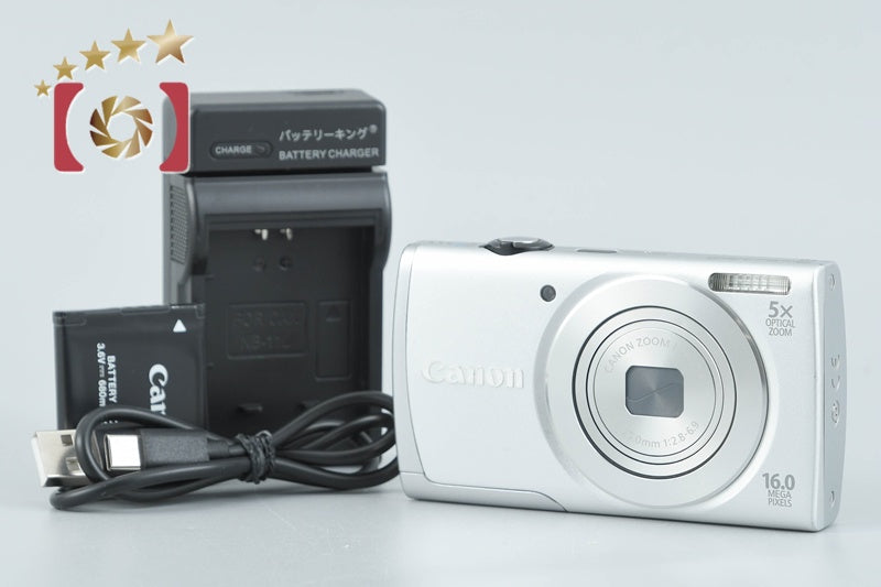 【中古】Canon キヤノン PowerShot A2600 シルバー コンパクトデジタルカメラ