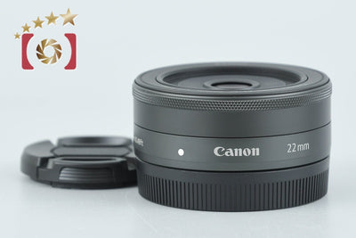 【中古】Canon キヤノン EF-M 22mm f/2 STM ブラック