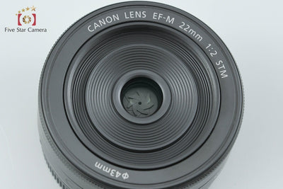 【中古】Canon キヤノン EF-M 22mm f/2 STM ブラック