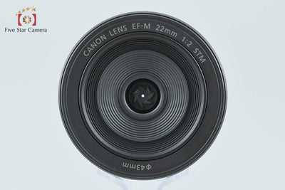 【中古】Canon キヤノン EF-M 22mm f/2 STM ブラック