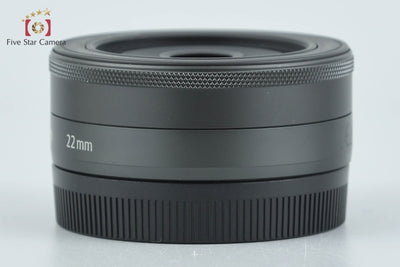 【中古】Canon キヤノン EF-M 22mm f/2 STM ブラック