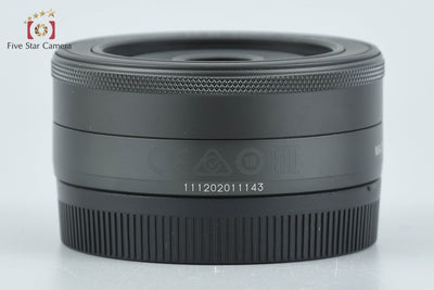 【中古】Canon キヤノン EF-M 22mm f/2 STM ブラック