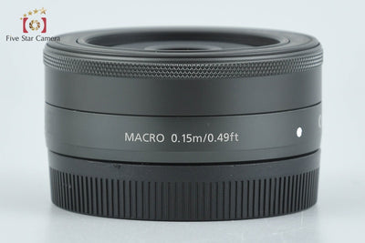 【中古】Canon キヤノン EF-M 22mm f/2 STM ブラック