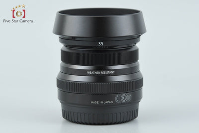 【中古】FUJIFILM 富士フイルム XF 35mm f/2 R WR ブラック