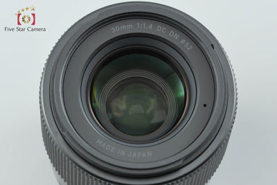 【中古】SIGMA シグマ 30mm f/1.4 DC DN Contemporary 富士フイルムXマウント用