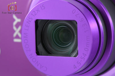 【中古】Canon キヤノン IXY 630 パープル コンパクトデジタルカメラ