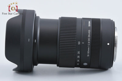 【中古】SIGMA シグマ 18-50mm f/2.8 DC DN Contemporary 富士フイルムXマウント用