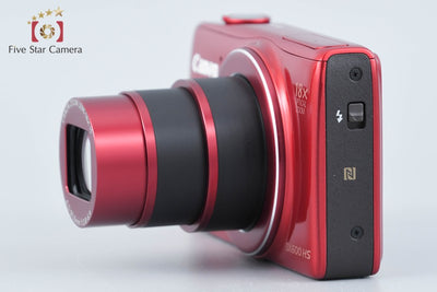 【中古】Canon キヤノン PowerShot SX600 HS レッド コンパクトデジタルカメラ 元箱付き