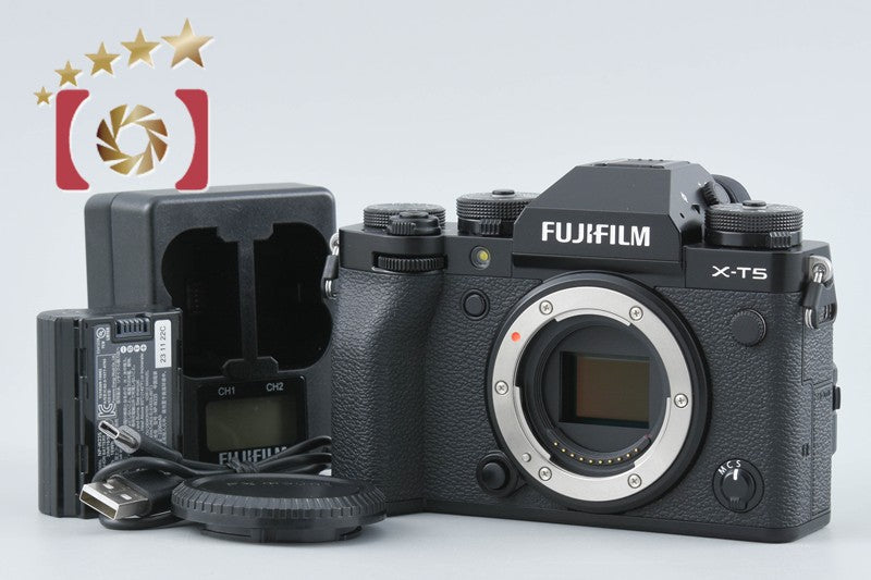【中古】FUJIFILM 富士フイルム X-T5 ブラック ミラーレス一眼カメラ シャッター回数僅少
