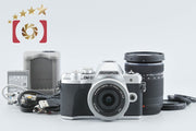 【中古】OLYMPUS オリンパス OM-D E-M10 Mark III EZ ダブルズームキット シルバー シャッター回数僅少
